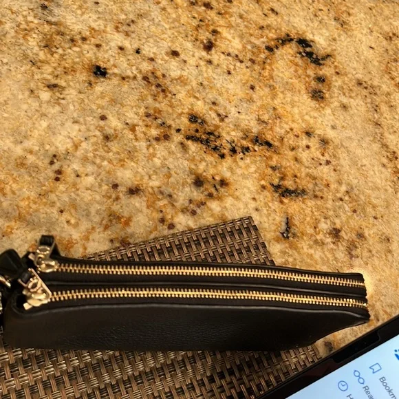 Coach Black Leather Wristlet - Picture 2 of 5